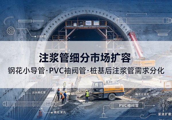 巴音郭楞注浆管细分市场扩容，隧道钢花小导管、PVC 袖阀管、桩基后注浆管需求分化